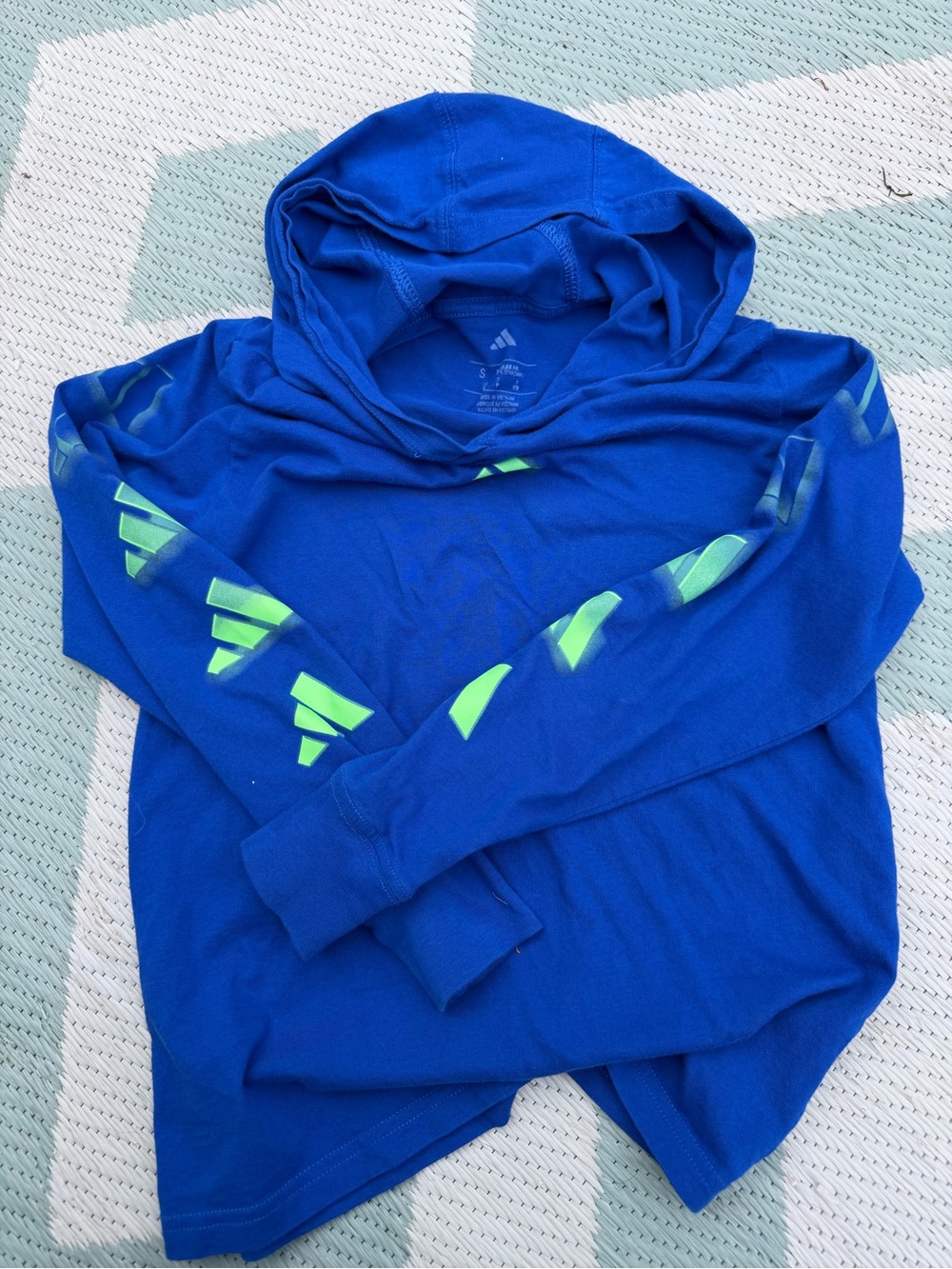 adidas Boys Blue Lightweight Pullover